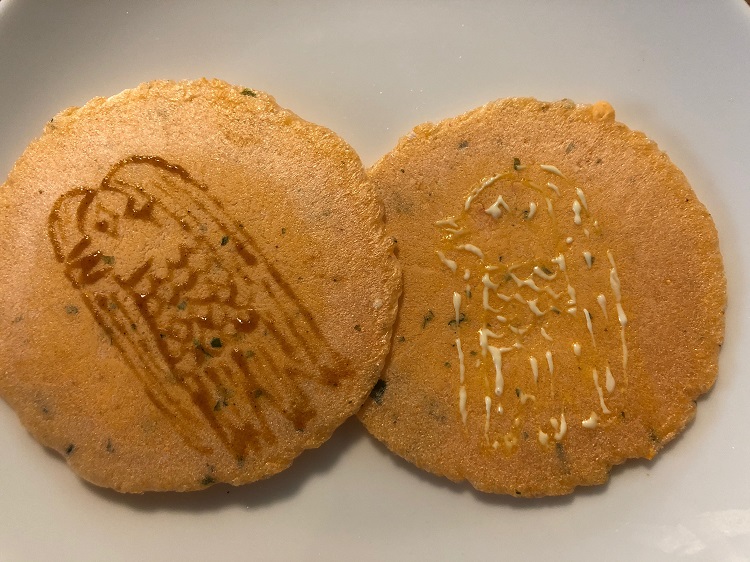 マヨネーズでアマビエお絵かき失敗