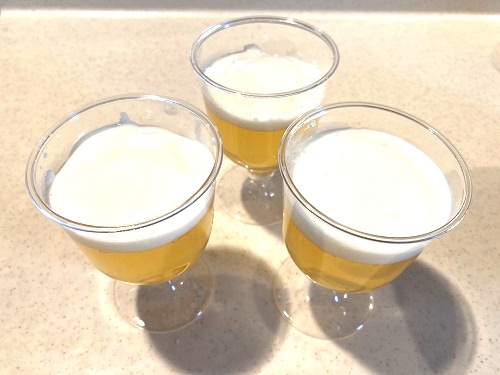 ビールゼリー完成
