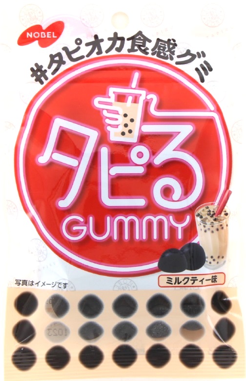 ノーベル　タピるグミ　ミルクティー味