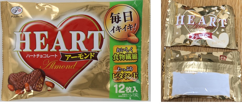 不二家ハートチョコレート袋